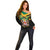 Jamaica Independence Day Off Shoulder Sweater Jumieka Coat Of Arms Mix Hummingbird - Wonder Print Shop