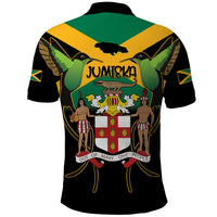 Jamaica Independence Day Polo Shirt Jumieka Coat Of Arms Mix Hummingbird - Wonder Print Shop