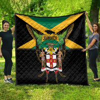 Jamaica Independence Day Quilt Jumieka Coat Of Arms Mix Hummingbird - Wonder Print Shop