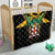 Jamaica Independence Day Quilt Jumieka Coat Of Arms Mix Hummingbird - Wonder Print Shop