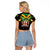 Jamaica Independence Day Raglan Cropped T Shirt Jumieka Coat Of Arms Mix Hummingbird - Wonder Print Shop
