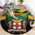 Jamaica Independence Day Round Carpet Jumieka Coat Of Arms Mix Hummingbird