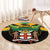 Jamaica Independence Day Round Carpet Jumieka Coat Of Arms Mix Hummingbird