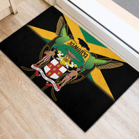 Jamaica Independence Day Rubber Doormat Jumieka Coat Of Arms Mix Hummingbird - Wonder Print Shop