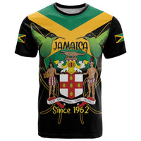 Jamaica Independence Day T Shirt Jumieka Coat Of Arms Mix Hummingbird - Wonder Print Shop