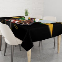 Jamaica Independence Day Tablecloth Jumieka Coat Of Arms Mix Hummingbird - Wonder Print Shop
