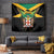 Jamaica Independence Day Tapestry Jumieka Coat Of Arms Mix Hummingbird - Wonder Print Shop