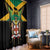 Jamaica Independence Day Window Curtain Jumieka Coat Of Arms Mix Hummingbird - Wonder Print Shop