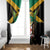 Jamaica Independence Day Window Curtain Jumieka Coat Of Arms Mix Hummingbird - Wonder Print Shop