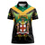 Jamaica Independence Day Women Polo Shirt Jumieka Coat Of Arms Mix Hummingbird - Wonder Print Shop