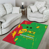 Sao Tome and Principe Independence Day Area Rug 50 Anos Independencia