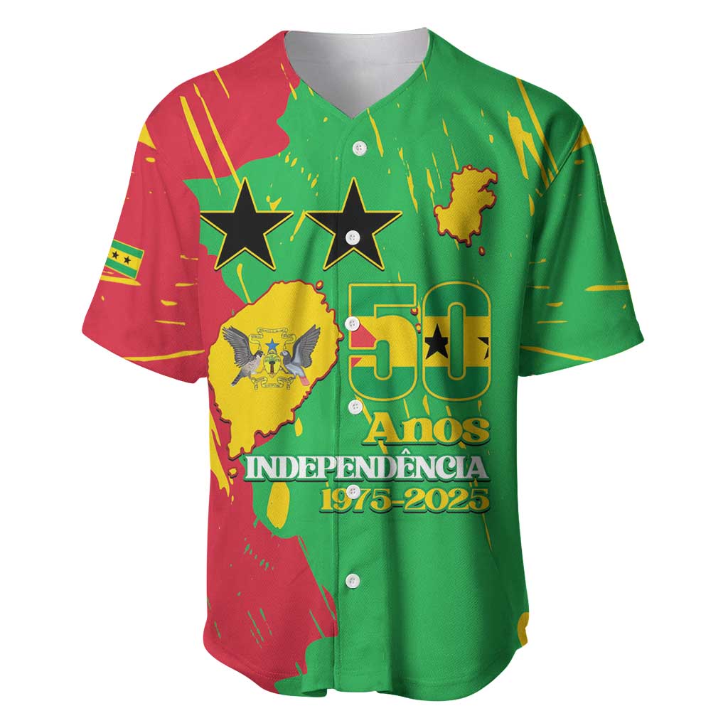 Sao Tome and Principe Independence Day Baseball Jersey 50 Anos Independencia
