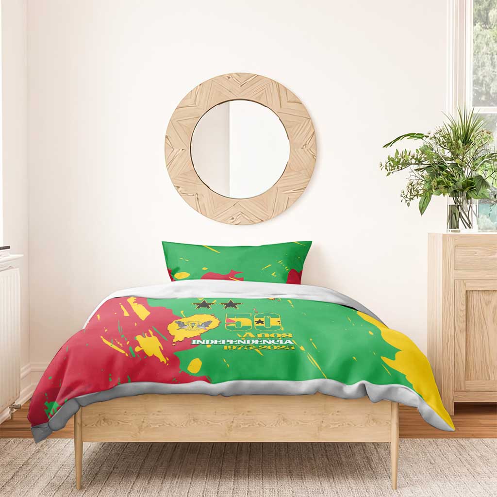 Sao Tome and Principe Independence Day Bedding Set 50 Anos Independencia