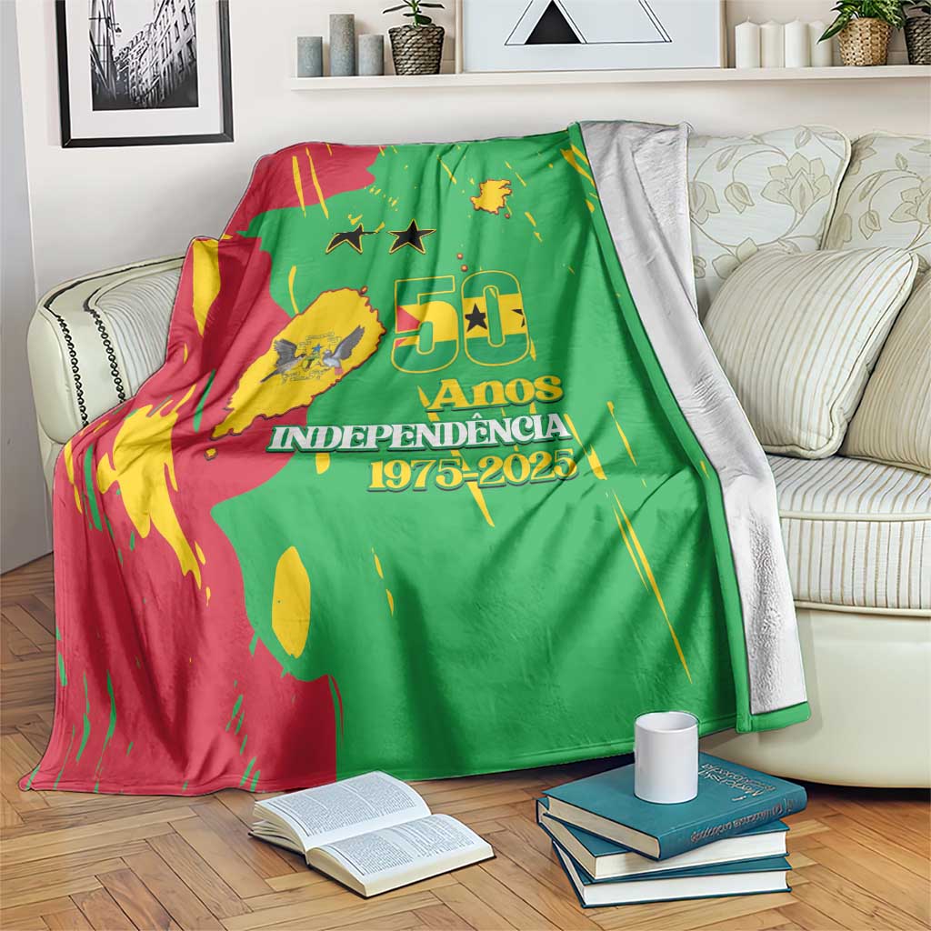 Sao Tome and Principe Independence Day Blanket 50 Anos Independencia