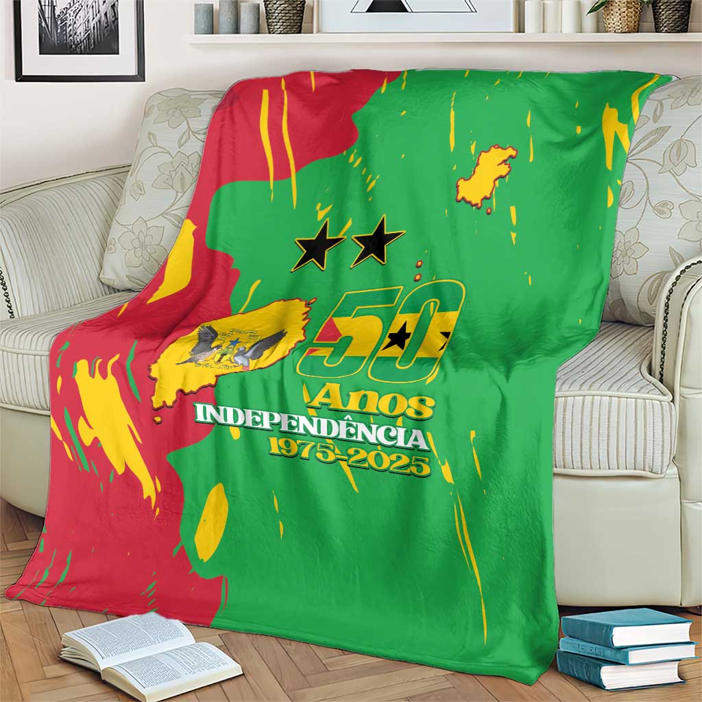 Sao Tome and Principe Independence Day Blanket 50 Anos Independencia
