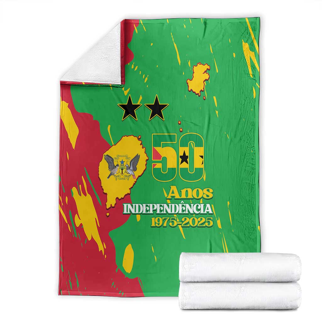 Sao Tome and Principe Independence Day Blanket 50 Anos Independencia