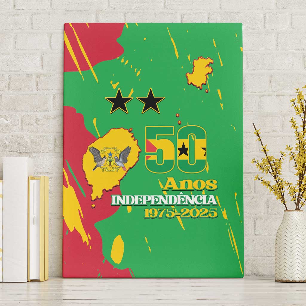 Sao Tome and Principe Independence Day Canvas Wall Art 50 Anos Independencia
