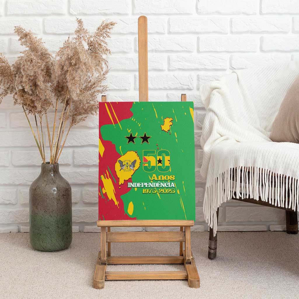 Sao Tome and Principe Independence Day Canvas Wall Art 50 Anos Independencia