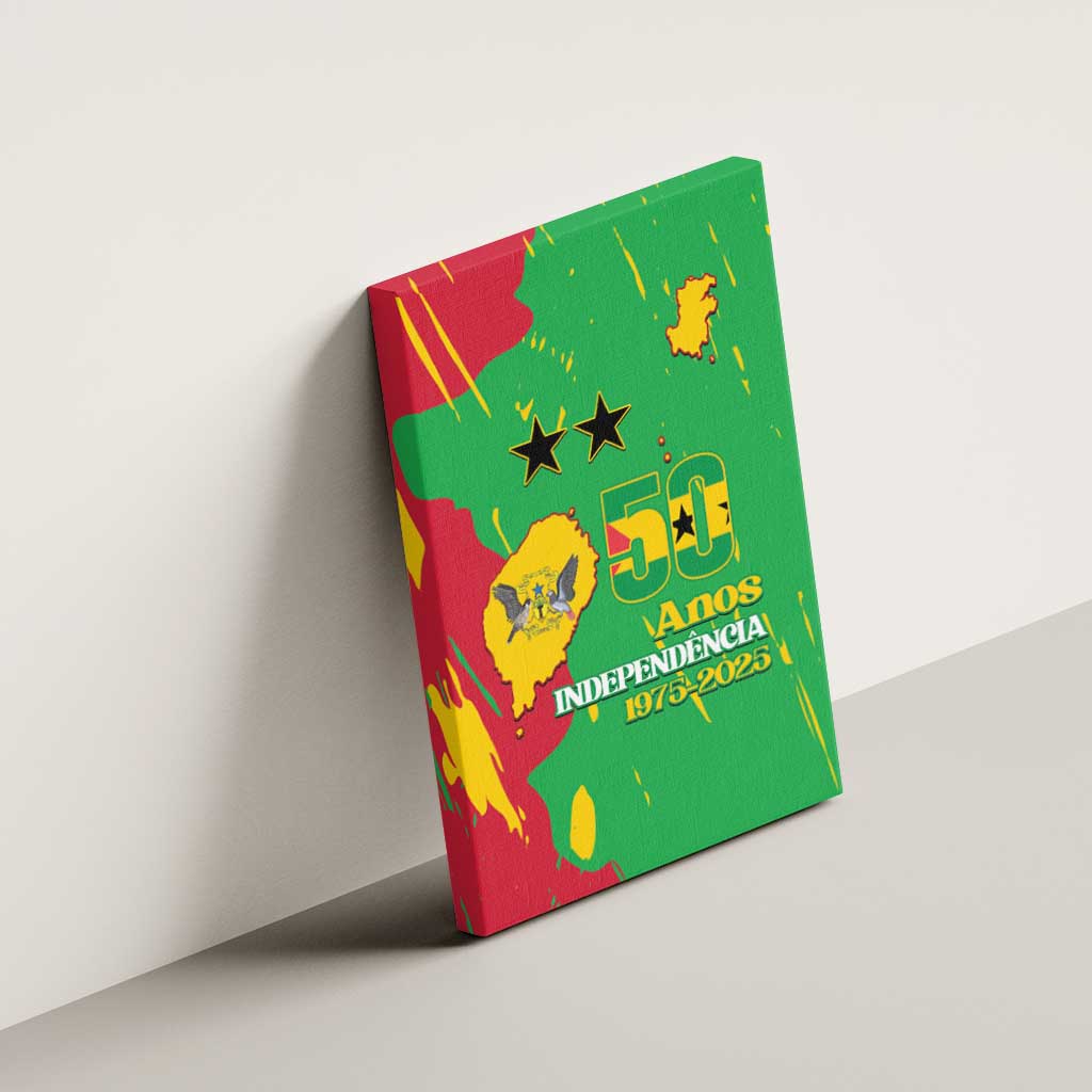Sao Tome and Principe Independence Day Canvas Wall Art 50 Anos Independencia