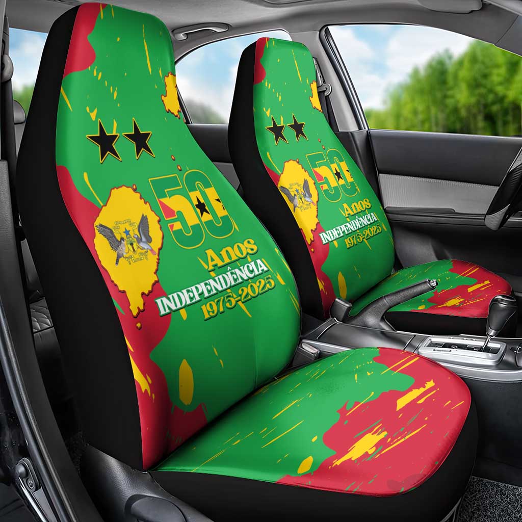 Sao Tome and Principe Independence Day Car Seat Cover 50 Anos Independencia