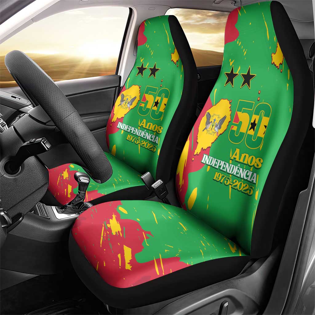 Sao Tome and Principe Independence Day Car Seat Cover 50 Anos Independencia
