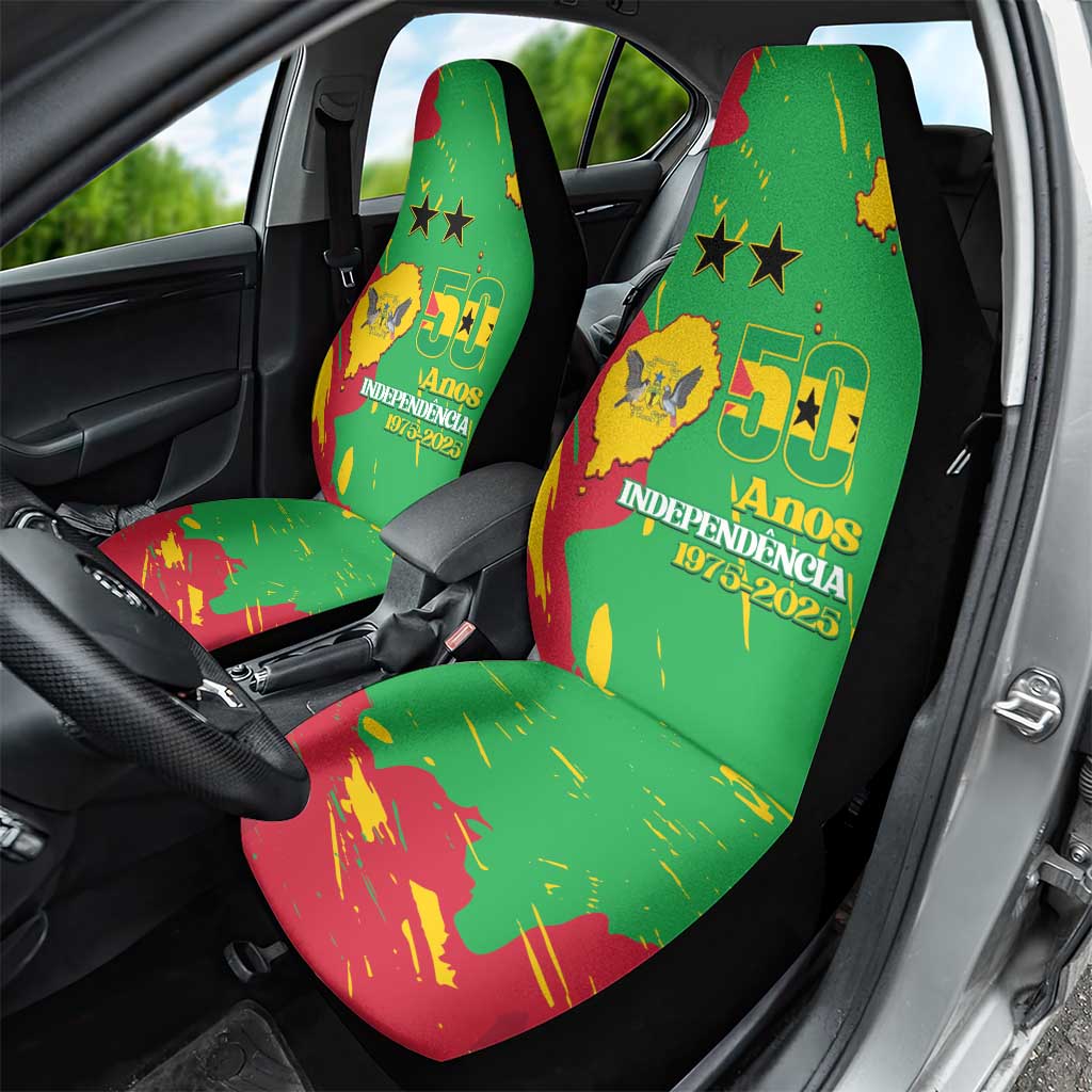 Sao Tome and Principe Independence Day Car Seat Cover 50 Anos Independencia