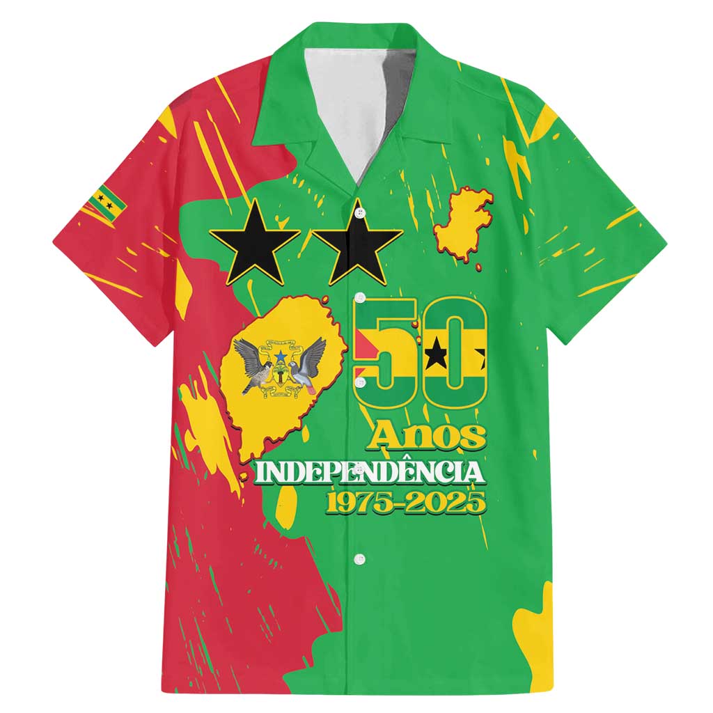 Sao Tome and Principe Independence Day Family Matching Mermaid Dress and Hawaiian Shirt 50 Anos Independencia