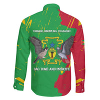 Sao Tome and Principe Independence Day Family Matching Off The Shoulder Long Sleeve Dress and Hawaiian Shirt 50 Anos Independencia