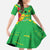 Sao Tome and Principe Independence Day Family Matching Off Shoulder Maxi Dress and Hawaiian Shirt 50 Anos Independencia