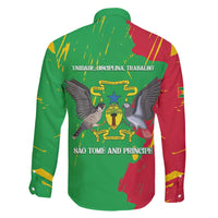 Sao Tome and Principe Independence Day Family Matching Off Shoulder Maxi Dress and Hawaiian Shirt 50 Anos Independencia