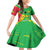 Sao Tome and Principe Independence Day Family Matching Off Shoulder Short Dress and Hawaiian Shirt 50 Anos Independencia