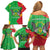 Sao Tome and Principe Independence Day Family Matching Off Shoulder Short Dress and Hawaiian Shirt 50 Anos Independencia