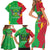 Sao Tome and Principe Independence Day Family Matching Short Sleeve Bodycon Dress and Hawaiian Shirt 50 Anos Independencia
