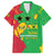 Sao Tome and Principe Independence Day Family Matching Short Sleeve Bodycon Dress and Hawaiian Shirt 50 Anos Independencia