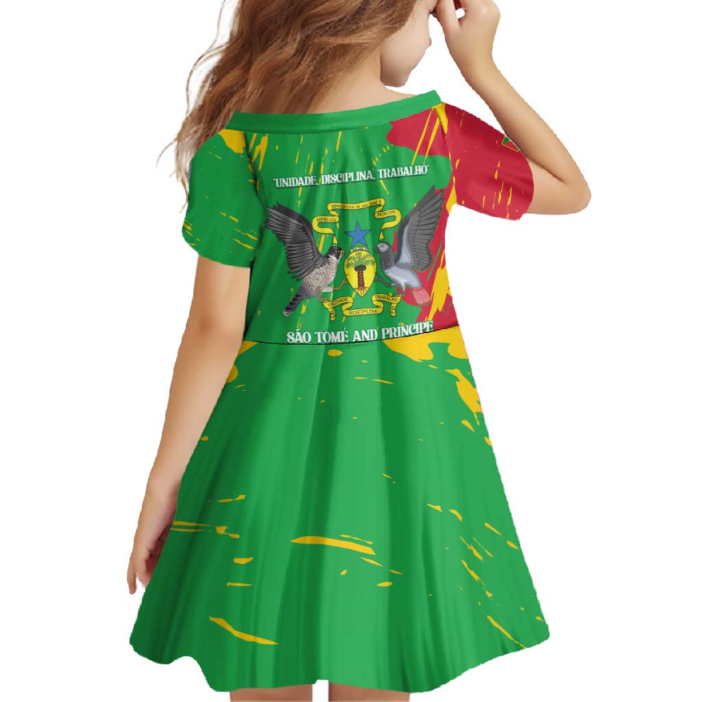 Sao Tome and Principe Independence Day Family Matching Summer Maxi Dress and Hawaiian Shirt 50 Anos Independencia