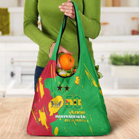 Sao Tome and Principe Independence Day Grocery Bag 50 Anos Independencia