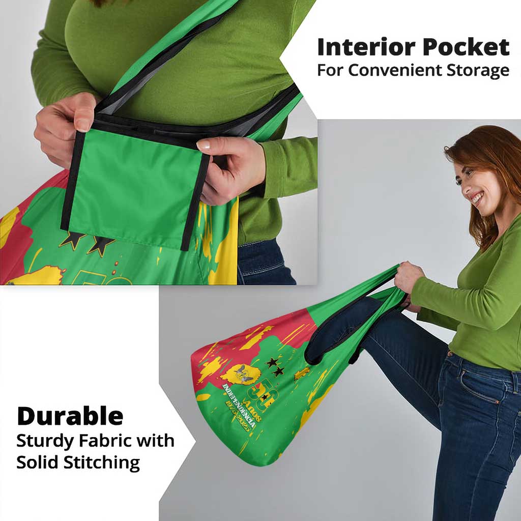 Sao Tome and Principe Independence Day Grocery Bag 50 Anos Independencia