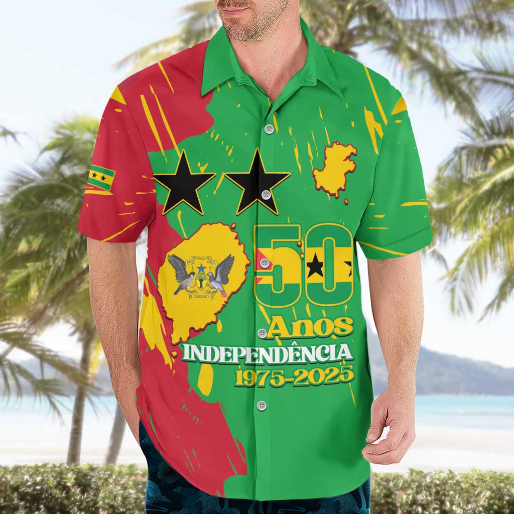 Sao Tome and Principe Independence Day Hawaiian Shirt 50 Anos Independencia