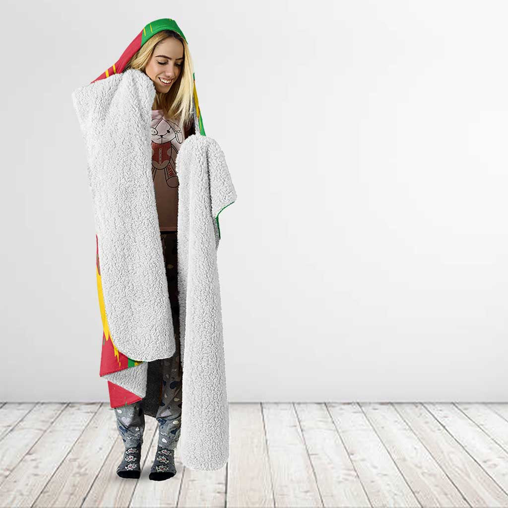 Sao Tome and Principe Independence Day Hooded Blanket 50 Anos Independencia