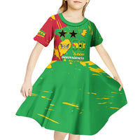 Sao Tome and Principe Independence Day Kid Short Sleeve Dress 50 Anos Independencia