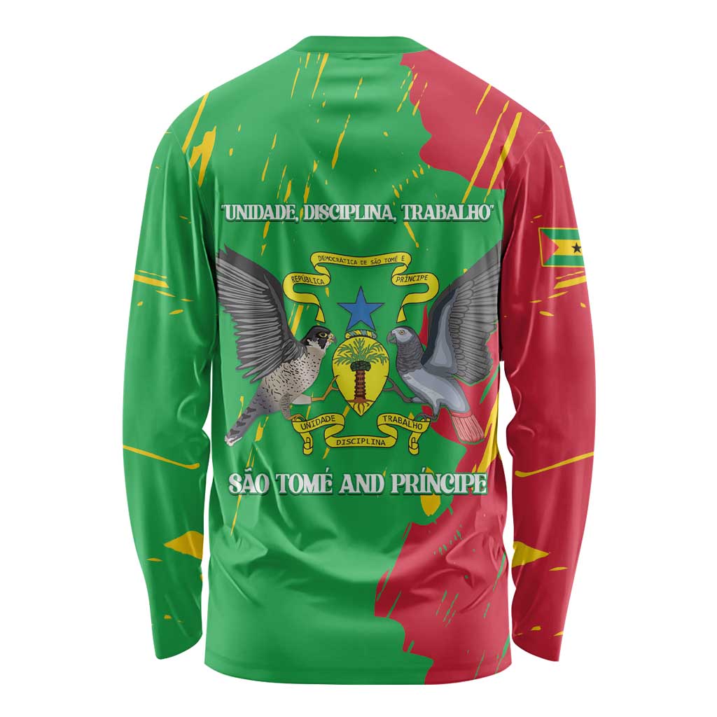 Sao Tome and Principe Independence Day Long Sleeve Shirt 50 Anos Independencia