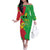 Sao Tome and Principe Independence Day Off The Shoulder Long Sleeve Dress 50 Anos Independencia