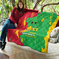 Sao Tome and Principe Independence Day Quilt 50 Anos Independencia