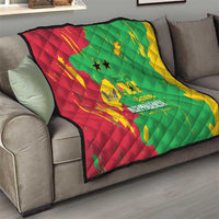 Sao Tome and Principe Independence Day Quilt 50 Anos Independencia