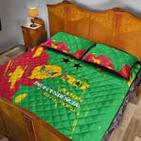 Sao Tome and Principe Independence Day Quilt Bed Set 50 Anos Independencia