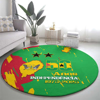 Sao Tome and Principe Independence Day Round Carpet 50 Anos Independencia