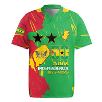 Sao Tome and Principe Independence Day Rugby Jersey 50 Anos Independencia