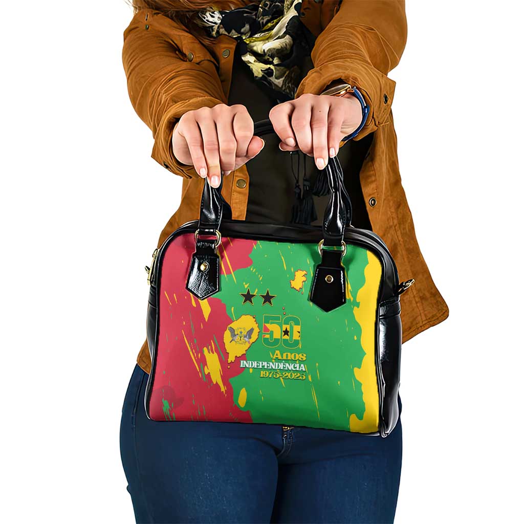 Sao Tome and Principe Independence Day Shoulder Handbag 50 Anos Independencia