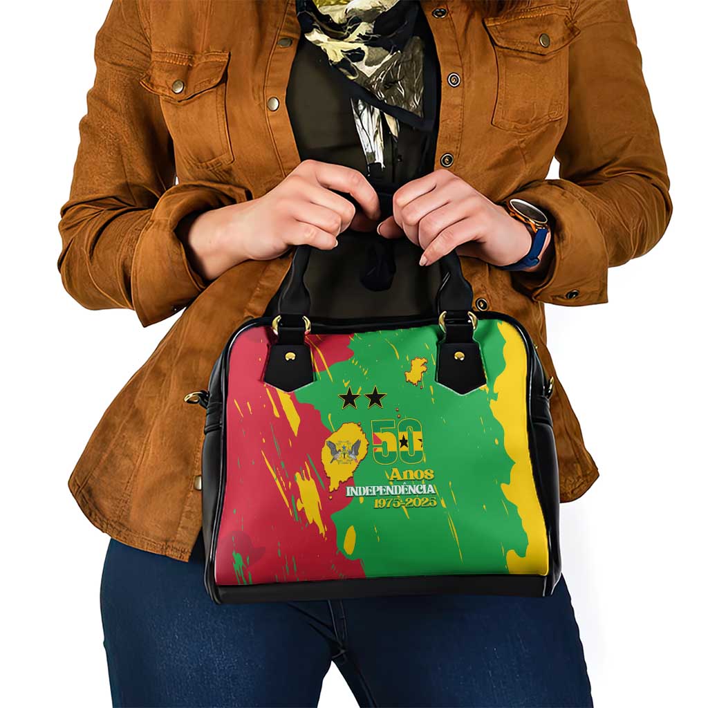 Sao Tome and Principe Independence Day Shoulder Handbag 50 Anos Independencia