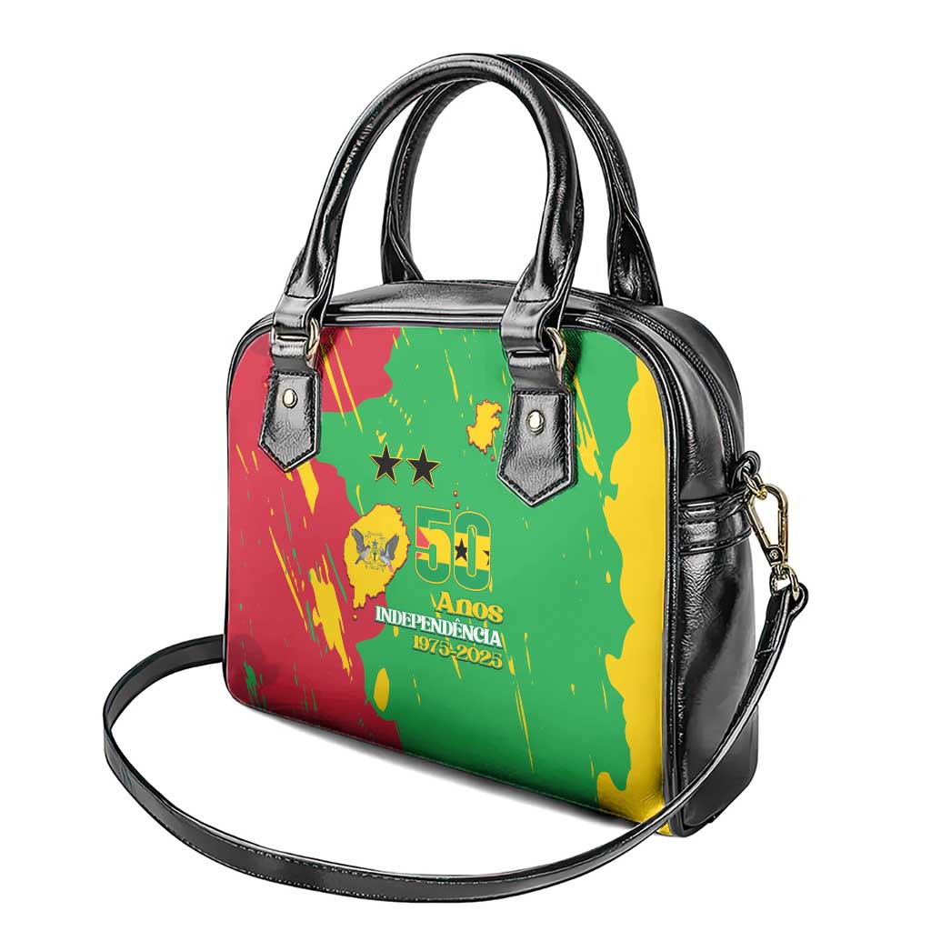 Sao Tome and Principe Independence Day Shoulder Handbag 50 Anos Independencia